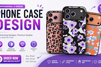 design custom phone case, mobile cover, and pattern designs