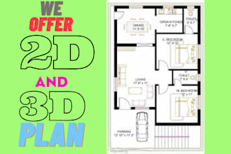 design construction 2d and 3d plan on autocad