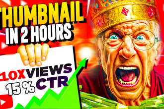 design amazing youtube thumbnail