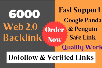 build 6000 web 2 0 dofollow contextual backlinks