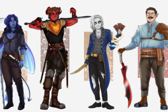 draw your dnd character art