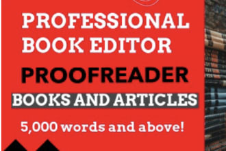 professionally edit and proofread your manuscript