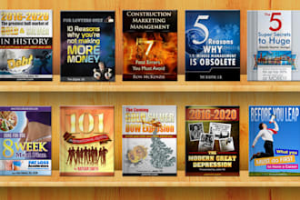 design killer ebook cover professionally in flat style