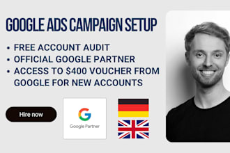 setup your google ads adwords PPC campaigns in german