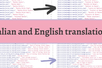 translate from italian to english and vice versa