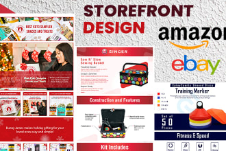 create amazon storefront design for your brand store