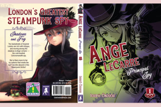 design you a manga or light novel book cover
