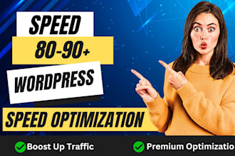 do speed optimization and increase website speed for wordpress