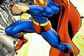 make superhero character in my style