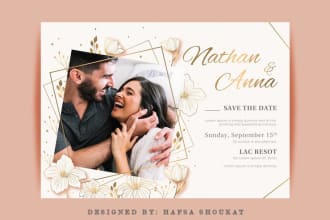 design wedding invitation cards, and birthday invitations, save the date