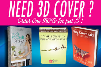 turn 2D Flat cover To Awesome 3D or Design One