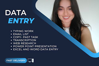 do any type of data entry fast and without failure