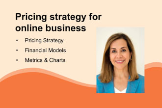 develop pricing and revenue strategy for online business