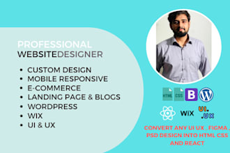 design attractive professional fully responsive website