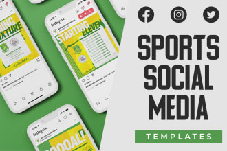 design your sports football or soccer club social media