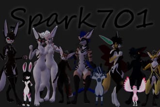 texture furry models for vrchat