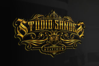 logo design for tattoo studio and babershop