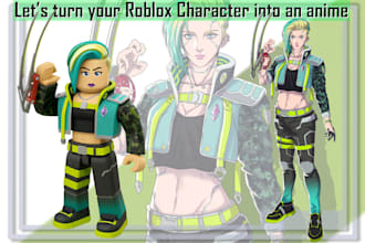 turn your roblox character into stunning anime art