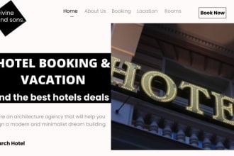 build hotel booking website, booking website, hotel website with wordpress