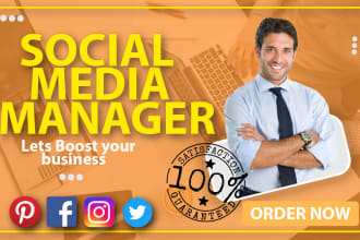 be your facebook instagram pinterest manager