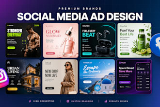 design high converting static ads, meta ad creatives, and creatives for meta