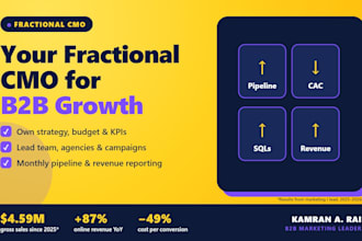 be your fractional cmo and head of marketing for b2b growth