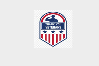 design  high quality veteran logo in very short time