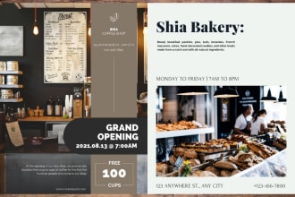 design all types of flyers, price lists, catalogs, etc