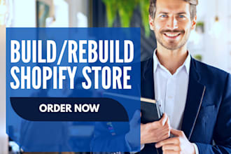 build shopify store design an ecommerce drop shipping store and website