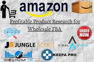 search to find profitable products for amazon fba wholesale