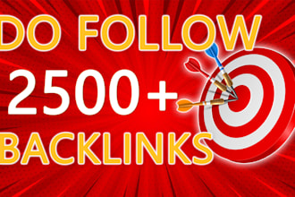 create 2500 do follow backlinks