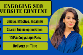 write SEO website content and landing pages
