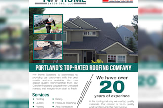 create flyer design for print and digital use