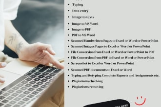 do fast and accurate data entry, web research, and typing work