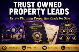 provide trust owned property leads for real estate investors USA