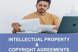 draft an IP or copyright contract and also provide you legal advice