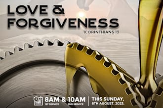 design a professional flyer for your business, church