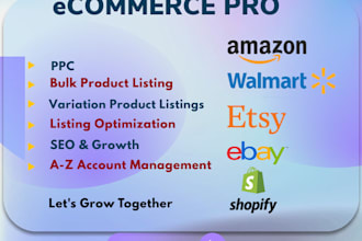 do amazon, walmart variation product listings, optimization, PPC advertising