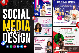design unique, amazing and eye catchy social media post