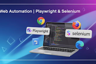 automate web testing using playwright or selenium with java