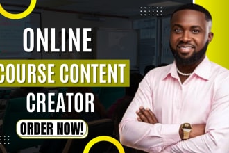 create online course content, course website, ebook online course on thinkific