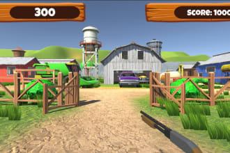 create a 3d shooting game