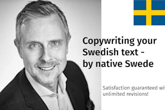 copywrite your text in swedish