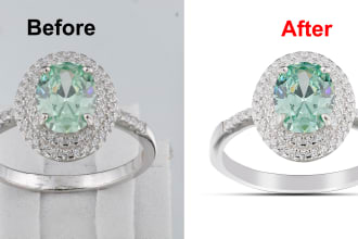 do jewelry image background removal and hi end retouching
