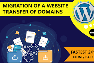 transfer website migrate website backup or clone in 1hrs