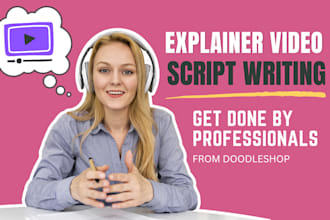 be your professional sales or explainer video script writer