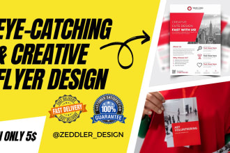 design eye catching flyer and creative flyer in just 5 hrs