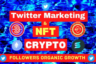 do x twitter marketing for nft crypto related page fast organic growth