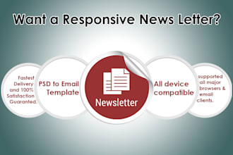 create responsive email and newsletter template