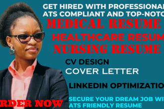 write a job winning medical resume healthcare nursing resume and cover letter